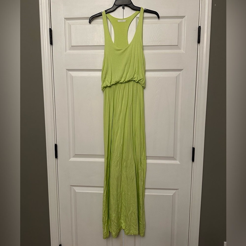 Lime green maxi dress